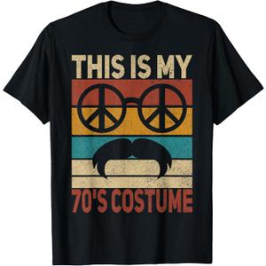This is My 70s Costume 70 Styles Men 70's Disco 1970s Outfit T-Shirt, Small