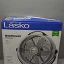 Lasko Wind Machine Fan, Air Circulator Fan with 3 Speeds, 20" Model 3300, Gray