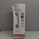 LEVERLOC 2 Pack Shower Grab Bars for Bathtubs and Showers, Easy to Install Suction Shower Handles for Bathroom Removable Handrails for Seniors Elderly Heavy Duty Safety Grip Waterproof Drill Free Gray (16.8 2 Set)