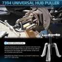 Sunluway Universal 7394 Hub Puller Brake Drum Puller Heavy-Duty Wheel Hub Removal Tool