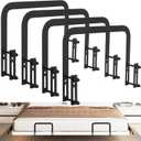 Metal Bed Frame Mattress Slide Stopper(H5.2) 4Pcs Keeping Mattress from Sliding for Foot of Adjustable Beds 4pcs for Metal Bed Frame Black