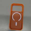 for iPhone 17 Pro Case,Compatible with MagSafe,with 1 Screen Protector & 1 Camera Lens Protector,Anti-Sweat Anti-Scratch,Military-Grade Shockproof Slim Phone Cover, Matte Frosted Orange