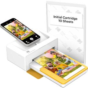 KODAK Dock Plus 4PASS Instant Photo Printer (4x6 inches) + 10 Sheets KODAK Dock Plus 4PASS Instant Photo Printer (4x6 inches) + 10 Sheets