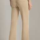 AFITNE Women's Yoga Dress Pants with Pockets High Waisted Pull On Straight Leg Cropped Pants Stretchy Work Ankle Pants (S)