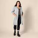 Amazon Essentials Women's Lightweight Longer Length Open-Front Long-Sleeve Cardigan Sweater, L