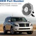 Fan Clutch Compatible with Nissan Nissan TITAN/Armada 2017-2022, NV2500 NV3500 2017-2021, TITAN XD 2016-2022, Infiniti QX80 2014-2013 QX56 2011-2013 Replacement for 210825X23A