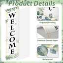 Eucalyptus Welcome Poster Decorations Greenery Inspirational Classroom Posters Positive Back To School Classroom Banner for Preschool Elementary Middle High School Bulletin Board Posters Decor