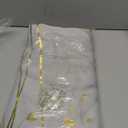 Estelar Textiler Light Grey Blackout Curtains 63 Inches Long, Gold Palm Tree Pattern Light Gray Curtains, Light Blocking Thermal Insulated Grommet Window Drapes for Bedroom, 52Wx63L, 2 Panels