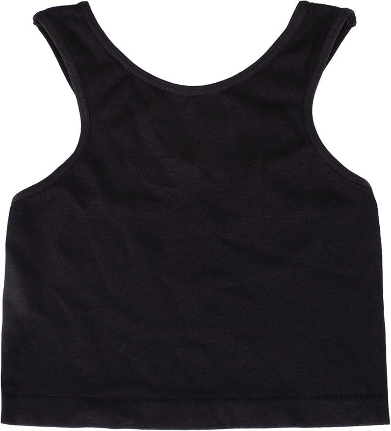 Girls Seamless Supersoft Sleeveless Crop Tank Top - Stretchy Bra, Size XL