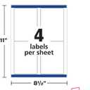 Avery Printable Shipping Labels with Sure Feed, 3.5" x 5", White, 100 Blank Mailing Labels (8168)