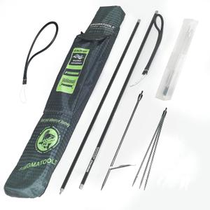 Hawaiian Sling Fishing Spear 7ft Aluminum Pole Spear 3 Prong Sling Spear Fishing Equipment Snorkeling Scuba Diving Gear Polespears Harpoon for Fishing Kayak, Spearfishing, Freediving