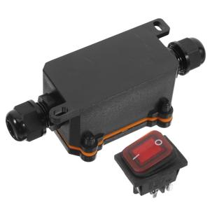 12v Inline Cord Switch with Rocker Button Off Toggle for Table Lamps and Outdoor Equipment High Power Handling with Led Light Indicator