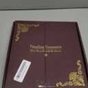 Photo Album 4x6 200 Photos, Genuine Leather Photo Albums with Writing Space with 30 Writing Paper, Travel Family Wedding Kids Graduation Ultrasound Baby Picture Album Scrapbook Photo Album (Simple)