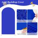 7.2FT Royal Blue Arch Backdrop Cover,Spandex Fitted Wedding Arch Stand Covers Round Top Chiara Arch Covers Stretchy Backdrop for Birthday Party Ceremony Banquet Decoration