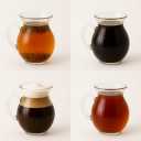 Turkish Tea Glasses  Striped Borosilicate Glass Mugs Set of 6 (200 ml / 7 oz)  Heat Resistant Glass Tea Cups  Curved Design Coffee Mugs  Dishwasher Safe