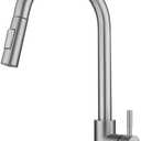 Kitchen Sink Faucet for Bar Farmhouse Commercial, 304 Stainless Steel, Pull Out Touch Sensor Water, Smart Induction Hot and Cold Mixer Tap, Faucets(Silver)