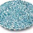 CLAYNIX Lazy Susan for Table Mother of Pearl Turntable Organizer, Wood Round Spinning Tray Rotating for Kitchen, Cabinet, Counter Spice Pantry (D 12.5 in)