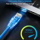 Cat6 Ethernet Patch Cable 5 ft (10 Pack), Cat6 Data Center & Home/Enterprise Network Cable - Blue