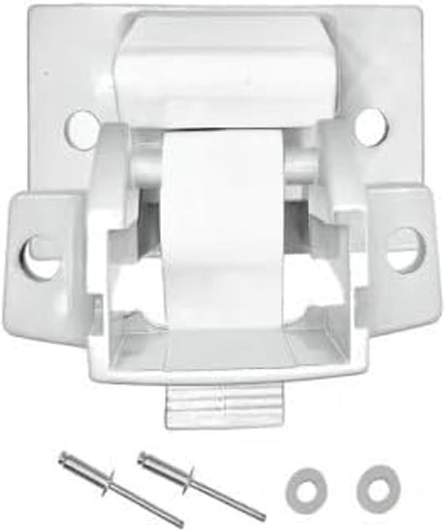 Compatible 3104653.005 3310811.009M RV Camper Trailer Bottom Mounting Bracket V/Camper/Trailer - A&E/ Awning Arm Lower Mounting Foot White Combination