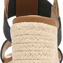 LifeStride Womens Tallulah Espadrille Wedge Sandal Navy/Tan 6 M