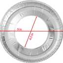 Gas Stove Oil Proof Gasket, 60 Pcs Round 9 Inch Thickened Aluminum and Tin Foil for Kitchen (60)