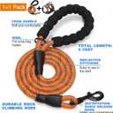 TobeDRI No Pull Dog Harness Adjustable Reflective Oxford Easy Control Medium Large Dog Harness with A Free Heavy Duty 5ft Dog Leash