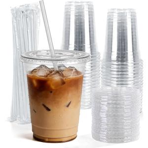 Astomi 12 oz Disposable Plastic Cups, BPA-Free, 200 Packs
