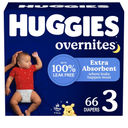 Huggies Overnites Size 3 Overnight Diapers (16-28 lbs), 66 Ct, 