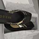 GUESS Women's Ediva Wedge Sandals (10, Black 001)