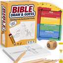 Garybank Draw & Guess Bible Who Games for Kids and Teens, 400 Keywords in 4 Categories, W/Biblical Story and Verse, Hilarious Christian Game for Sunday School & Youth Group, Pastor Icebreaker