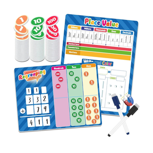 Place Value Magnetic Regrouping Base Ten, Addition and Subtraction Math Manipulatives, Classroom Must Haves for 1st 2nd 3rd Grader, Math Tutoring Supplies for Classroom Homeschool Small Group