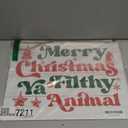 Merry Christmas Signs, Merry Christmas Ya Filthy Animal Sign, Fun Holiday Decor, Fun Holiday Sign, Farmhouse Winter Decor, Rustic Winter Decor, Christmas Hanging Wooden Sign, 15X11.4 Wooden Decor Sign