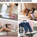 Muezna 6 Pairs Pilates Grip Socks for Women, Non Slip Yoga Socks with Grips, Grippy Socks for Barre, and Hospital (Medium, 6 Pairs-black/Beige/Pink/Green/Purple/Grey)