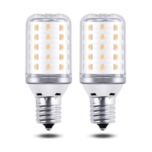ZSSXOLED Microwave Light Bulb 6W E17 LED Bulb 60 Watt Incandescent Bulb Equivalent, E17 Light Bulb for Oven Under Hood Refrigerator Range Hood Appliance Warm White 3000K (Pack of 2)