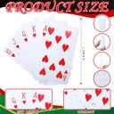 Geelin 1 Pcs 4 ft Casino Night Vegas Party Game Theme Party Decoration Poker Flush Cardboard Stand-up Cutout Freestanding Casino Photo Prop for Poker Night Parties Decoration