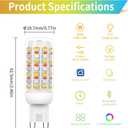 I-SHUNFA Smart G9 RGBCW LED Bulbs, App & Remote Control, AC 120V, 2700K-6500K + 16M Colors, Dimmable 1%-100%, 4W 400LM, Music Sync, Timer (3 Pack with Remote)