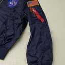 Big pocket jacket Men Slim fit NASA letter printing National flag armband Bomber jacket (Small)