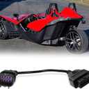 16 pin Female to 8 pin OBD2 Diagnostic Connector Fits Polaris ATV Motorcycle Slingshot,RZR, Ranger, General, Sportsman, ACE,etc