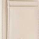 Travelambo Front Pocket Minimalist Leather Slim Wallet RFID Blocking Medium Size (Litchi Beige)