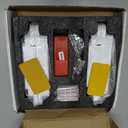 7" Hidden Door Hinge/Concealed Hinges,Invisible Hinges,Invisible Door Silent 180 Degree Swing Hinge 3-Way Adjustable Butt 7 x 2.8 x 1 (Pack of 2) (White 7 inches)