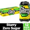 Starry Zero Sugar Lemon Lime Soda, 12 Fl Oz Cans (Pack of 12)