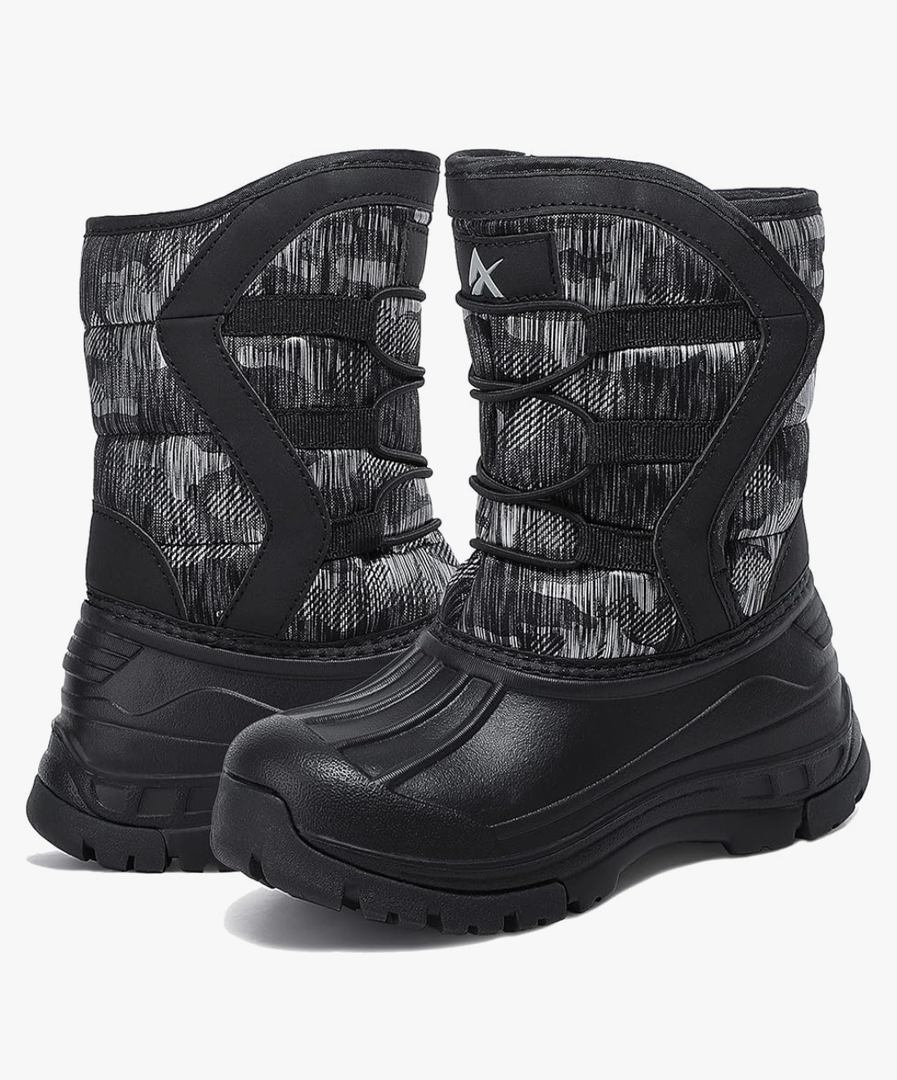 Unisex-Child Snow Boots Winter Waterproof Slip Resistant Cold Weather Shoes (Toddler/Little Kid/Big Kid) Size 34