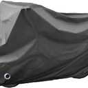 Motorcycle Cover Waterproof, Outdoor Motorbike Cover with Lock-Holes, All Season Protection Motorbike Vehicle Covers Fits up to 97" Motorcycles, Size 2XL - Black
