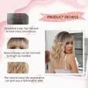 Short Blonde Wig with Bangs Bob Wigs for White Women Ombre Wigs Wavy 14Inches Synthetic Wig Dirty Blonde Bob Wigs for Women Cosplay Wig Natural Hair Replacement Wigs for Daily Party Use