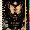 2026-2027 Planner - Academic Planner 2026-2027, July 2026 - June 2027, 6.4" x 8.5", Weekly and Monthly with Tabs, Back Pocket + Thick Paper - Butterfly