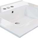 Bush Furniture 32Wx18.5D Inch Ceramic Drop In Basin