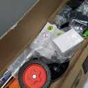Electric Weed Wacker, 21V Battery Powered Weed Eater with Wheels, One Size