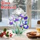 Stained Glass Iris Flowers Ornament: Christmas Decorations, Ornaments for Christmas Tree & Holiday Ornaments  Holiday Presents, Gift Exchange Ideas & Keepsake Gifts for Family, Coworkers & Friends