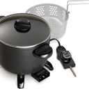Presto 06006 Kitchen Kettle Multi-Cooker, Steamer, Deep Fryer, Black