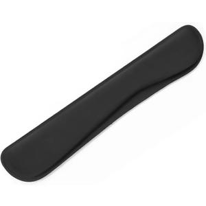 2 x Enlarge Keyboard Wrist Rest Pad, Classic Black Memory Foam Wrist Cushion with Easy Typing & Pain Relief, Anti-Slip Wrist Support for Gaming Computer Laptop Office